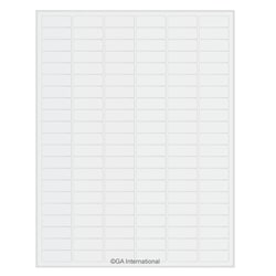 GA International Removable Cryogenic Labels for Laser Printers 1.28" x