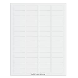 GA International Transparent Removable Cryogenic Labels for Laser Printers