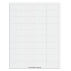 GA International&nbsp;Removable Cryogenic Labels for Laser Printers 1.97