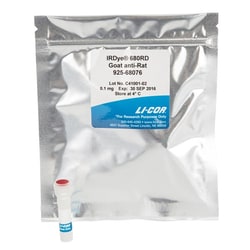 LICOR IRDye 680RD Goat anti-Rat IgG Secondary Antibody (0.1 mg), Quantity: