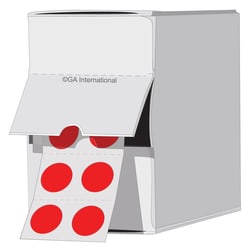 GA International Lab-TAG Cryogenic Labels – Cryogenic Color Dots for 1.5