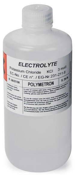 Hach Company&nbsp;3M KCl Electrolyte Solution for 924x Sodium Analyzer, 500 mL