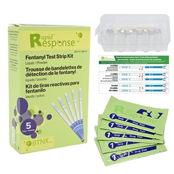 BTNX Inc Rapid Response Fentanyl Test Strip Kit (Liquid/Powder) - 5 Tests,