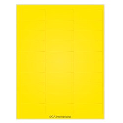 GA International Removable Cryogenic Labels for Laser Printers 2.63" x
