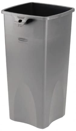 MSC&nbsp;Rubbermaid FG356988GRAY 23 Gallon Square Gray Trash Can Polyethylene