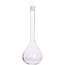 Cole-Parmer Cole-Parmer elements Volumetric Flask, Glass, with Glass Stopper,