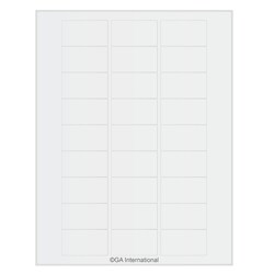 GA International Autoclave-Resistant Labels for Inkjet Printers 2" x 1.125"