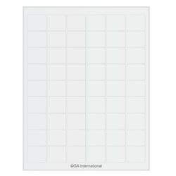 GA International&nbsp;Removable Cryogenic Labels for Laser Printers 1.26