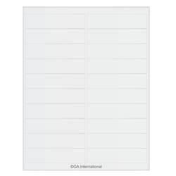 GA International Permanent Cryo-LazrTAG - Cryogenic Labels for Laser Printers