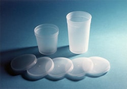 Accuflow Systems Specimen container snap-lid: non-sterile, bulk lid, polyethylene, 500/cs. Lids only