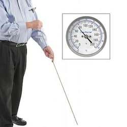 Cole-Parmer Digi-Sense Soil Thermometer, 36" L x 0.25" Dia; 0-200F/ -15-90C,