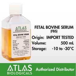 Atlas Biologicals Fetal Bovine Serum, Imported Origin, 500mL