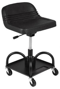 MSC Whiteside HRAS 400 Lb Capacity, 4 Wheel Adjustable Creeper Seat Steel,