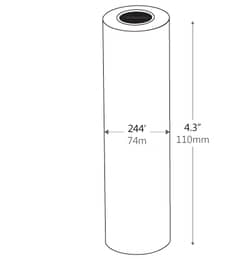 GA International&nbsp;Standard thermal-transfer wax ribbon 4.33
