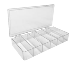 Alkali Scientific Western Blot MultiBoxes™ for Western Blotting, 6-Compartment Blot Box, 33 X 103 X 35mm, Clear, 4/pk