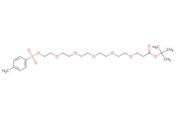eMolecules​&nbsp;Tos-PEG6-t-Butyl ester | Broadpharm | 850090-10-7 | MFCD22683305 | 520.630 | C24H40O10S | 98.000 | Cc1ccc(cc1)S(=O)(=O)OCCOCCOCCOCCOCCOCCC(=O)OC(C)(C)C | 250mg | 208940412