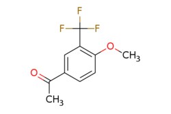 eMolecules​&nbsp;4'-Methoxy-3'-(trifluoromethyl)acetophenone | Combi-Blocks | 149105-10-2 | MFCD01091010 | 218.175 | C10H9F3O2 | 98.000 | COc1ccc(cc1C(F)(F)F)C(C)=O | 1g | 232312844
