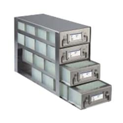 Cole-Parmer Argos Technologies PolarSafe Upright Freezer Drawer Rack for 96 Deep-Well Plates or 1 3/4