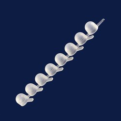 USA Scientific Inc 8-cap strip for 1.2 mL racked tubes, Quantity: Each