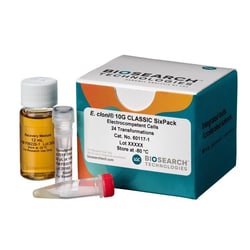 BIOSEARCH TECHNOLOGIES INC (Lucigen) E. cloni 10G CLASSIC Electrocomp Cells, 24 Rxns (SixPacks)Clone, construct libraries, transform Gibson Assembly reactions all with high-yield, T1 phage-resistant cells in high efficiencies
