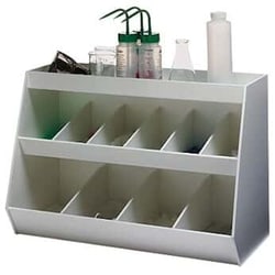 Cole-Parmer Ten-Bin Organizer, White, 24