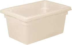 MSC Rubbermaid FG350400WHT Rectangular, White Polyethylene Food Tote Box 9
