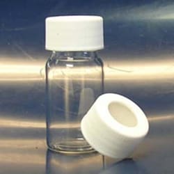 Cole-Parmer Cole-Parmer APC1670 Clear VOA Vials, 20 mL, Open-Top Septa Caps; 72/Cs