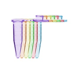 Alkali Scientific Qwik-Snap 0.5mL MicroTubes, Assorted Colors, 1000/cs,