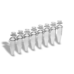 Alkali Scientific ProCycle 0.2mL Rigid Stable 8-Strip PCR Tubes with Attached