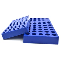 Tisch Scientific Tisch Scientific Vial Rack for 4 mL Vials, Blue Polypropylene,