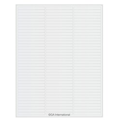 GA International&nbsp;Removable Cryogenic Labels for Laser Printers 2.64