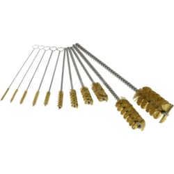 MSC PRO-SOURCE 08042 11 Piece Brass Hand Tube Brush Set 3/4" to 1-1/2"