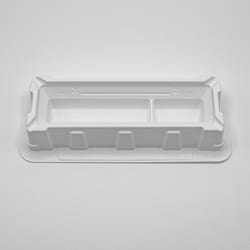 Pacer Global LLC&nbsp;25ml Reagent Reservoir, Divided (2 well), Polystyrene, White, Sterile, 200 per Case