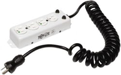 MSC&nbsp;Tripp-Lite PS-410-HGOEMCC 4 Outlets, 120 VAC15 Amps, 10' Cord, Power Outlet Strip Keyhole, Tab Mount, 5-15 NEMA Configuration, 8.4