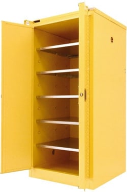 MSC Securall Cabinets P3120 2 Door 5 Shelf 120 Gallon Safety Cabinet for