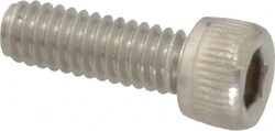 MSC&nbsp;Value Collection R40663404 #8-32 UNC Hex Socket Cap Screw 18-8 Stainless Steel, 1/2