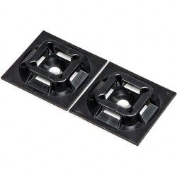 MSC Panduit ABM2S-AT-C0 Black, ABS, One-Piece Cable Tie Mounting Pad 1