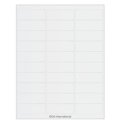 GA International&nbsp;Transparent Removable Cryogenic Labels for Laser Printers 2.63