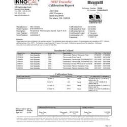 Cole-Parmer InnoCal NIST-Traceable Calibration; Temperature Baths, Quantity: