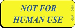 Gmp Labeling Inc Not For Human Use Caution Label - 2 x 0.75, Quantity: