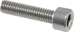 MSC Value Collection MASC0060025CP M6x1.00, 25mm Long, Metric Coarse Hex Socket Cap Screw 18-8 Austenitic Grade A2 Stainless Steel, Partially Threaded