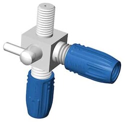 Cole-Parmer CAP SYSTEM ADAPTER VALVE TEE, Quantity: Each of 1