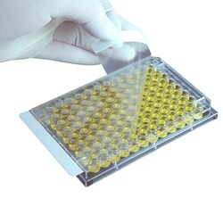 Chemglass Life Sciences&nbsp;Chemglass SealPlate Sealing Film, Non-Sterile Polyester, 50 μm, 79.4 x 146.1 mm, For 96-Well Plates, 100/Box (CLS-4001-001)