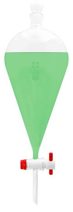 Vee Gee Scientific, Inc. Vee Gee Glass Separatory Funnel, 2000 mL