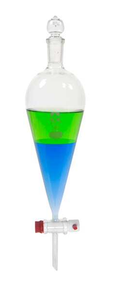 Vee Gee Scientific, Inc. Glass Separatory Funnel, 500 mL