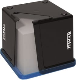 MSC WypAll 45888 Black Plastic Manual Wipe Dispenser 7-1/2