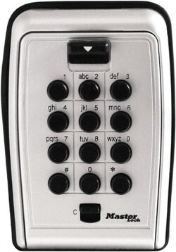 MSC Master Lock 5423D Push Button Combination Wall Mount Key Safe Zinc