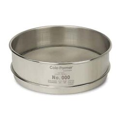 Cole-Parmer Essentials Sieve; No 18, Full-Height, 8", SS/SS, NIST-Traceable