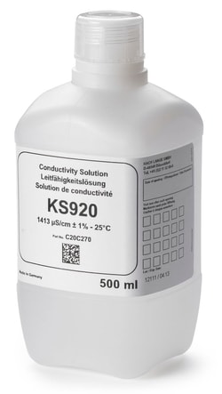 Hach Company&nbsp;Conductivity Standard Solution, 1413 µS/cm, KCl, 500 mL