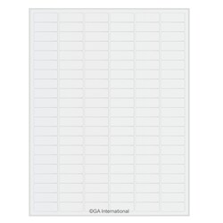 GA International&nbsp;Transparent Removable Cryogenic Labels for Laser Printers 1.28